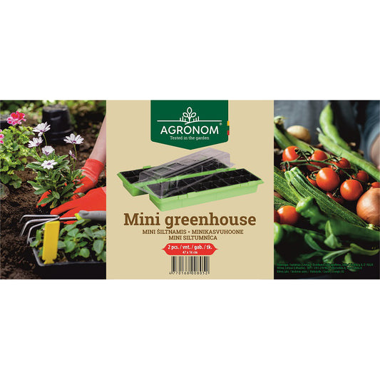 Mini greenhouse Agranom 16 x 47cm, 2pcs