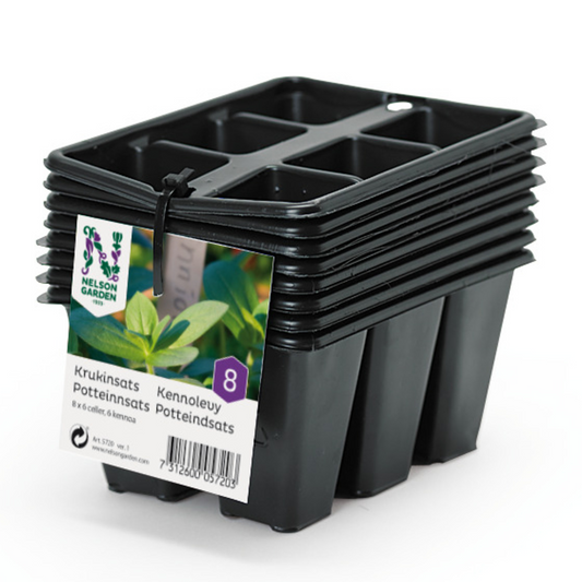 6-cell seed trays, 8 pack