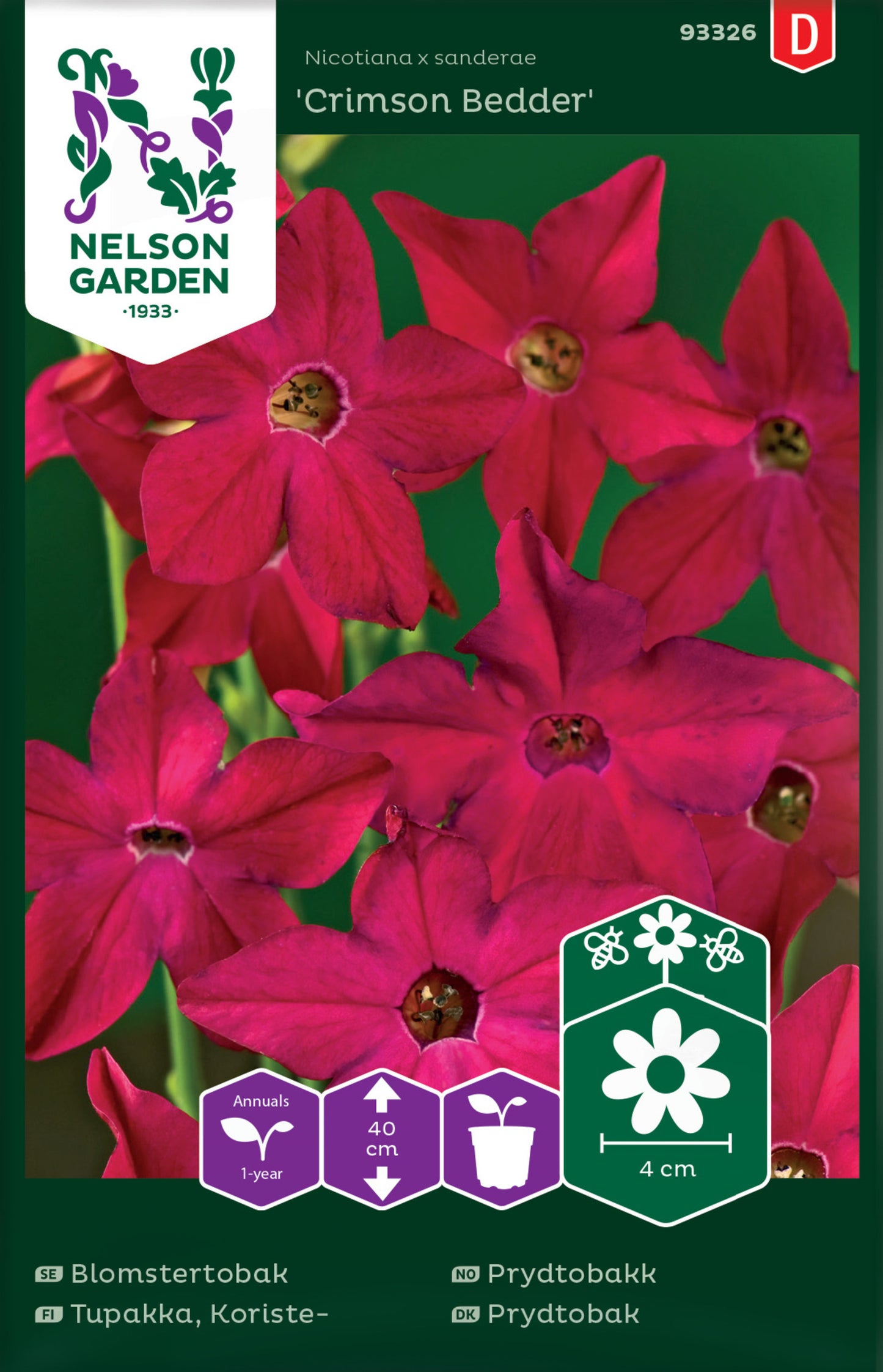 Nicotiana 'Crimson Bedder'