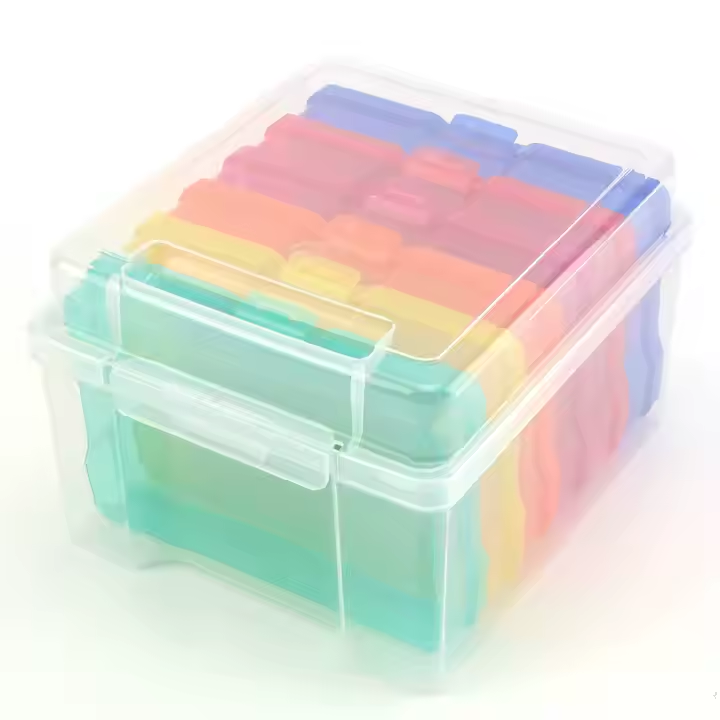 Seed storage box with 6 sorting cases