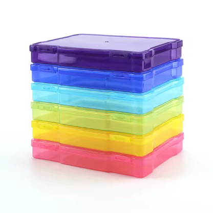 Seed storage box with 6 sorting cases