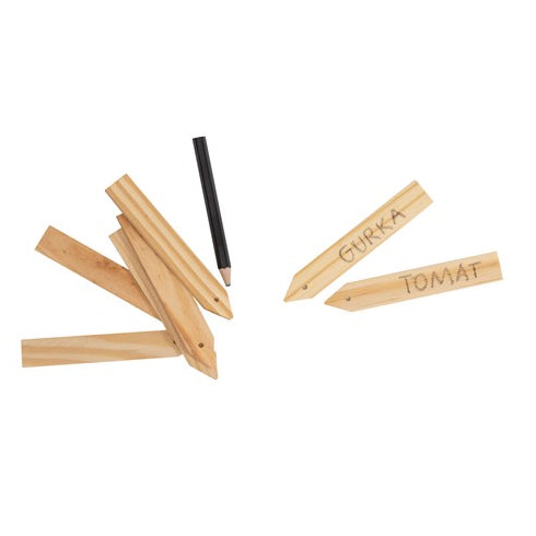 Plant markers, wood, 20pcs