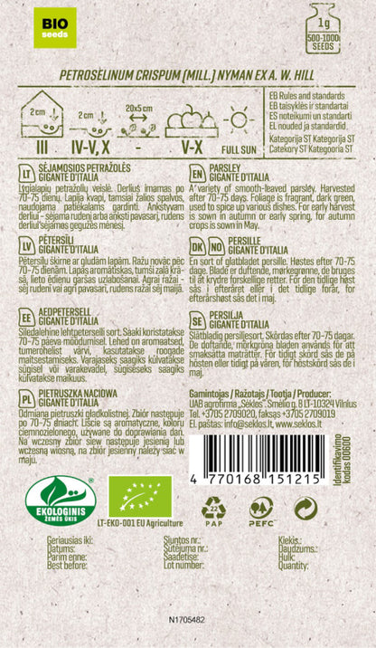 Parsley 'Gigante d'Italia'