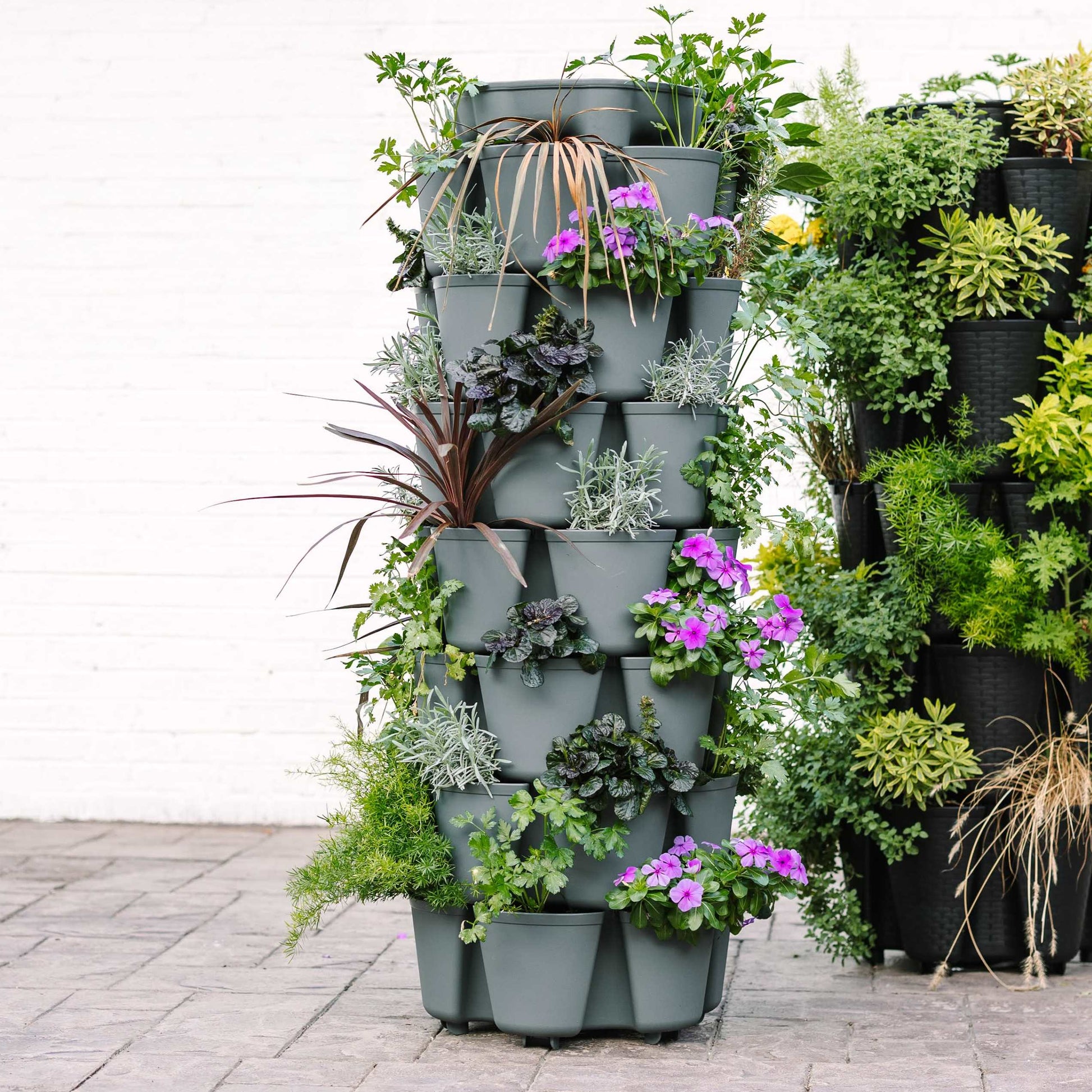 plants for vertical pots GreenStalk LEAF Vertical Planter