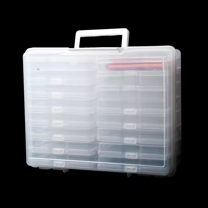 Large seed storage box with 16 sorting cases