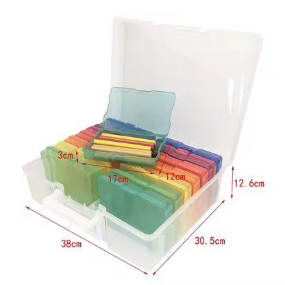 Large seed storage box with 16 sorting cases