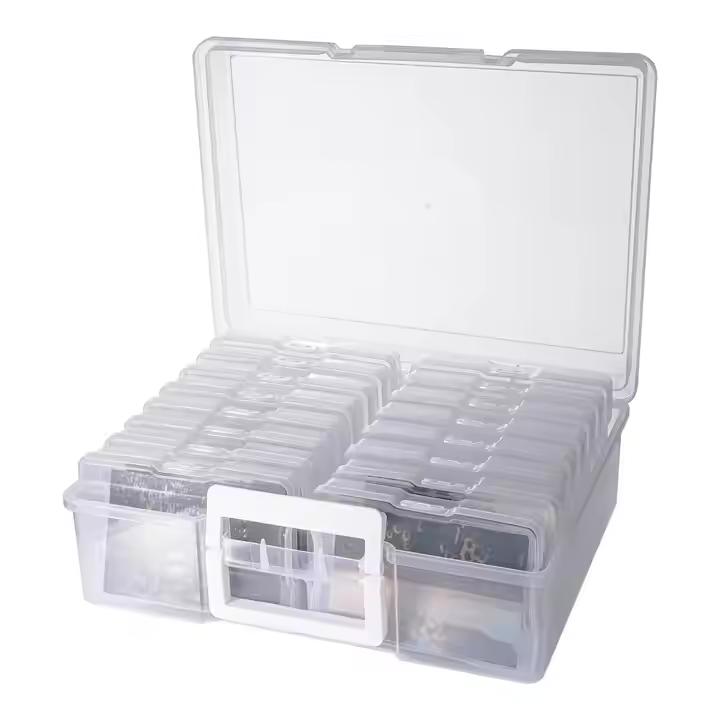 Large seed storage box with 16 sorting cases